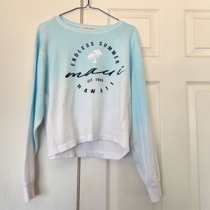 Ocean Drive S Maui Hawaii ombre crewneck